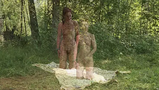forerst glade'de çeşitli seks (doğada)