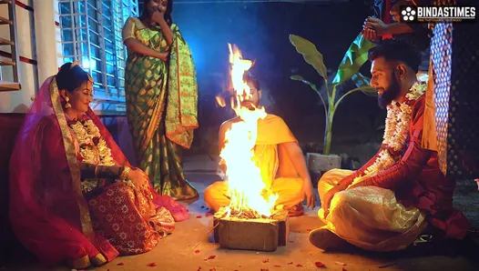 nai nawali dulhan ne shadi ke din merhaba apne eski erkek arkadaşı ke sath chudai kia pati ke samne (Hintçe ses)
