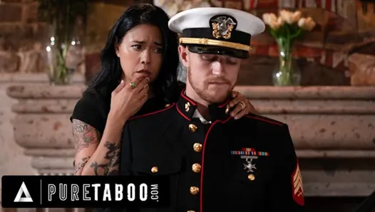 pure tabu lonely widow dana vespoli istiyor stepson için wear gitti koca military üniforma & amp; sikişmek ona