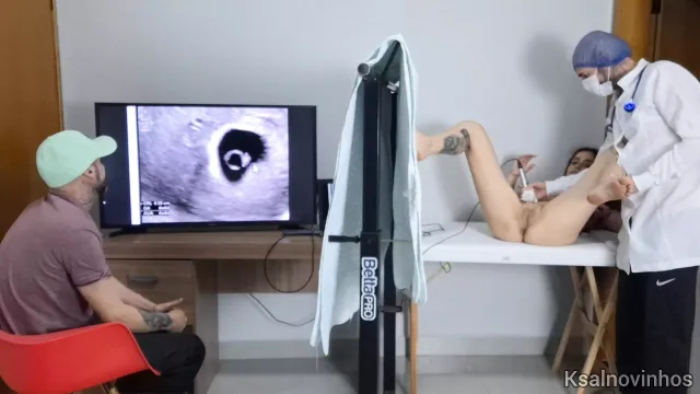 cuckold ultrason yapmak için karısını !