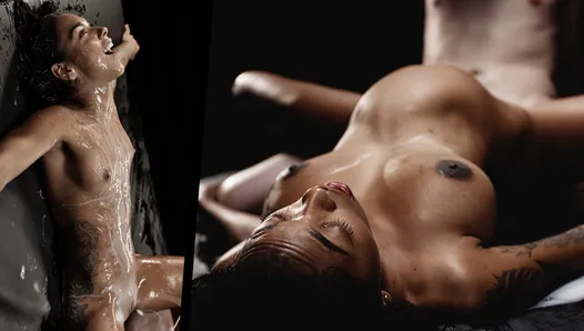 attırmaflation & Creampie Derleme - Latina Abanoz Büyük Memeli Kızlar deli Miktarda Sperm ile Dolu
